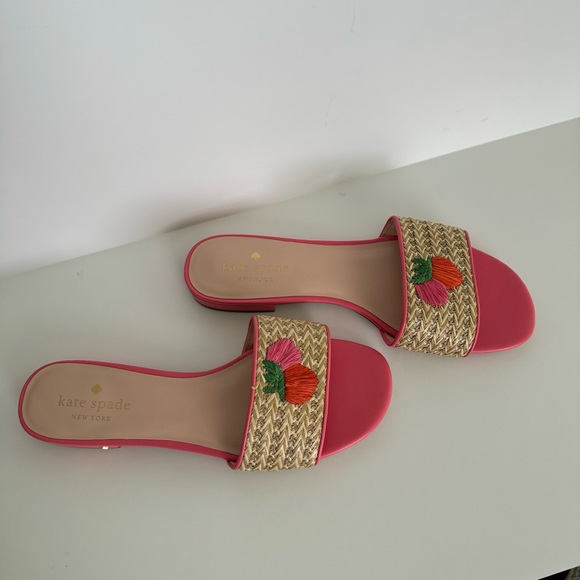 Kate Spade Pink and Tan Sandals - Picture 2 of 6
